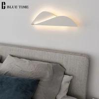 white frame led wall lamp indoor home wall light for living room tv background wall bedroom bedside lamp modern lighting fixture