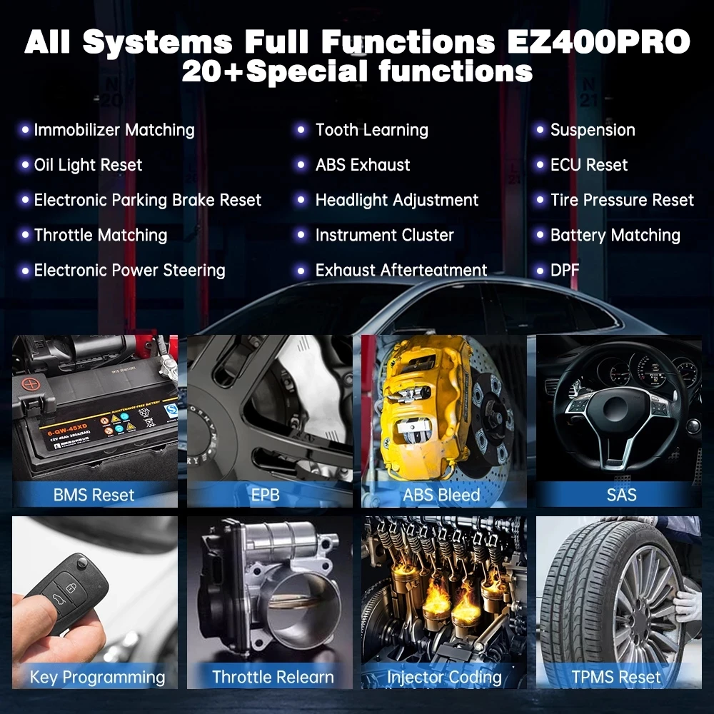 XTOOL EZ400 PRO все системы OBD2 Автомобильные диагностические инструменты