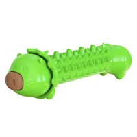 dog toys chew toys hard to break pet chew toys cute pig snack rubber pet cleaning teeth molar stick rubber pet molar toy for dog