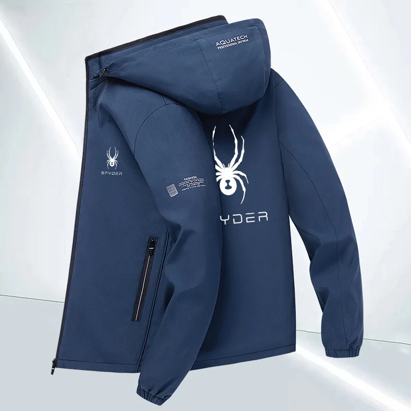 Осенняя куртка для кемпинга SPYDER 2024 высококачественная мужская уличная с принтом