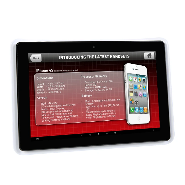 

2022 YC-1012TW Meeting Room booking system 10 inch LED touch tablet