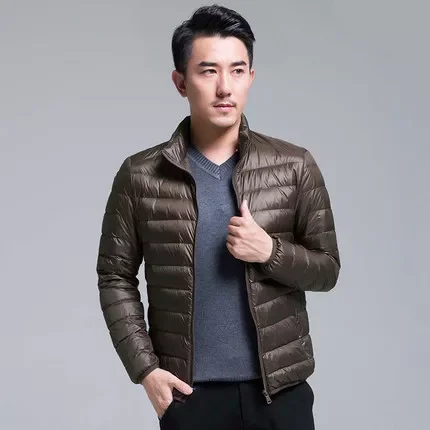 NEW Casual Duck Down Jackets Men 2021 Winter Warm Thick Parkas Coat Mens Fleece Outerwear Patchwork Bomber Puffer Jacket Windpro