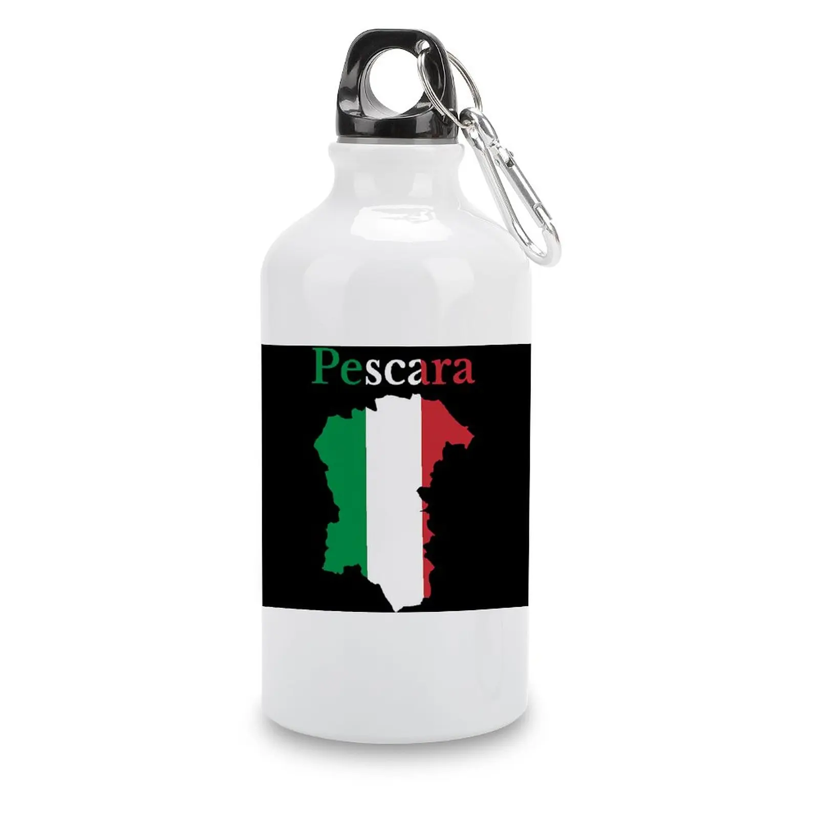 

DIY Canteen Province of Pescara Map Italian Province Sport Bottle Aluminum Tea Cups Thermos Flask Unique Graphic Kettle