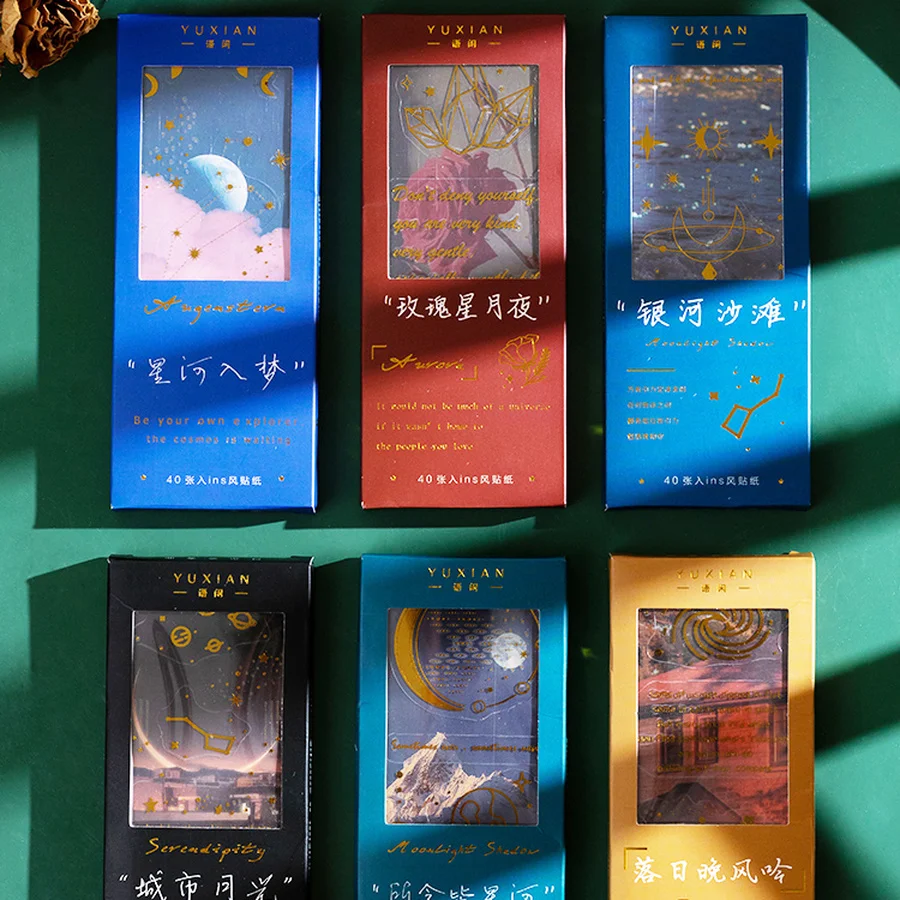 Декоративные наклейки 6 стилей 40 шт./кор. |