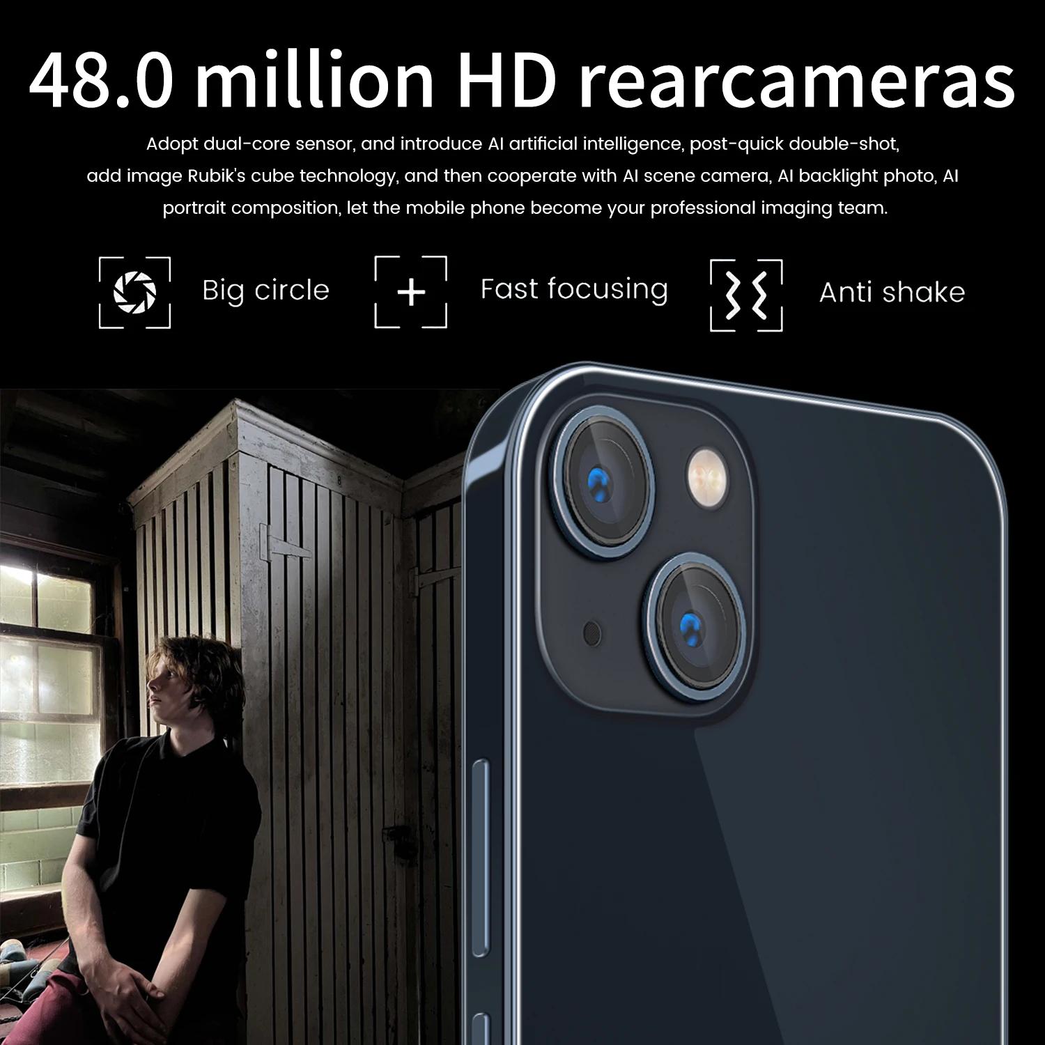 Разблокированный сотовый телефон с двумя SIM-картами i13 Pro12GB RAM 512GB ROM 6 3 дюймов Android