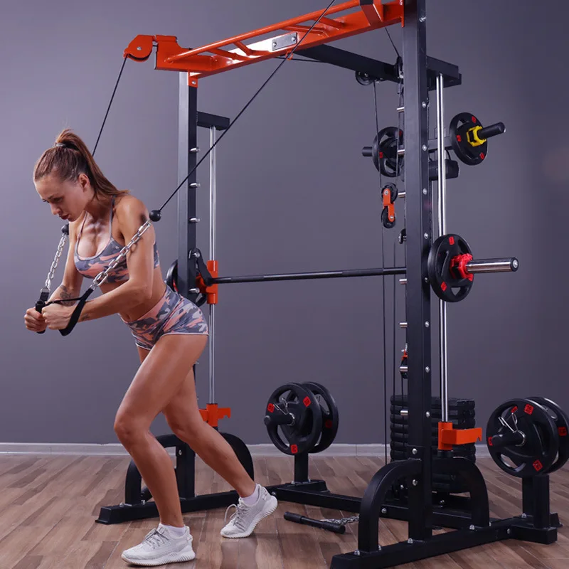 

Smith machine training equipment small bird fitness equipment household multifunctional squat bench press big gantry