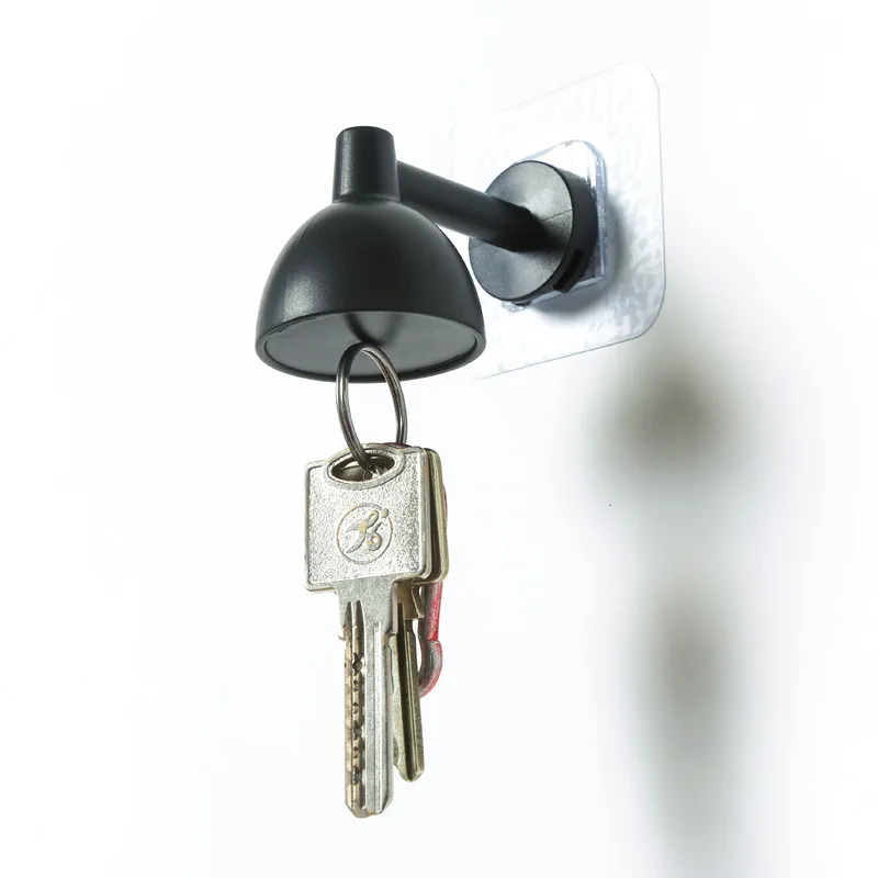 

Creative and interesting small table lamp shape key suction punch-free clothes hat silk scarf hook bag hanging wall key holder