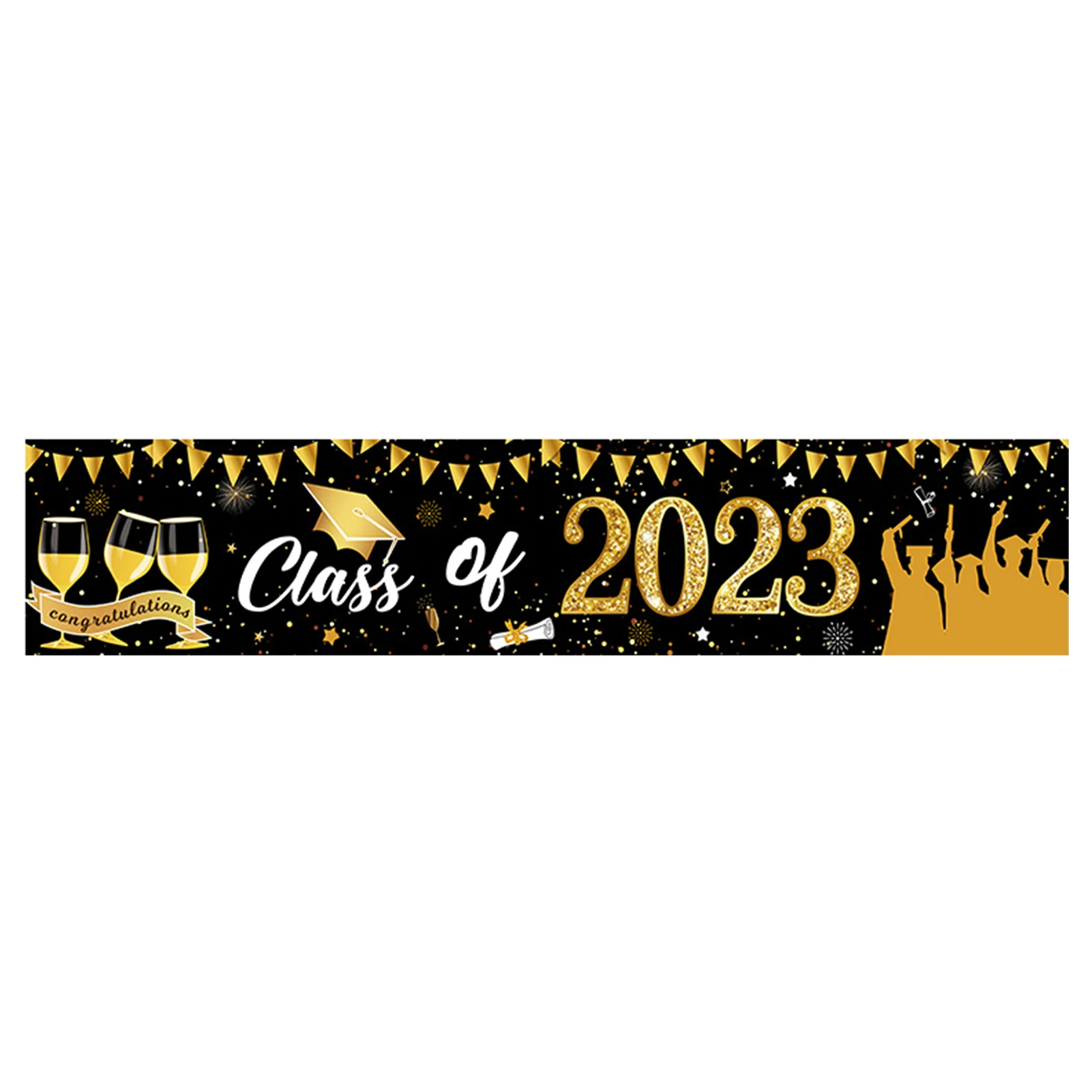 

Photo Prop Garden Graduation Banner Class Of 2023 Party Decoration Wall High School DIY Durable College Outdoor Yard Background
