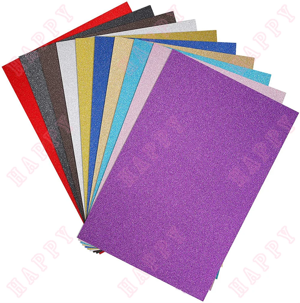 

250gms 6pcs A4 Gold Powder Paper Does Not Drop The Powder Golden Onion Paper Decorative Embossing Handcraft Bright Powder Paper