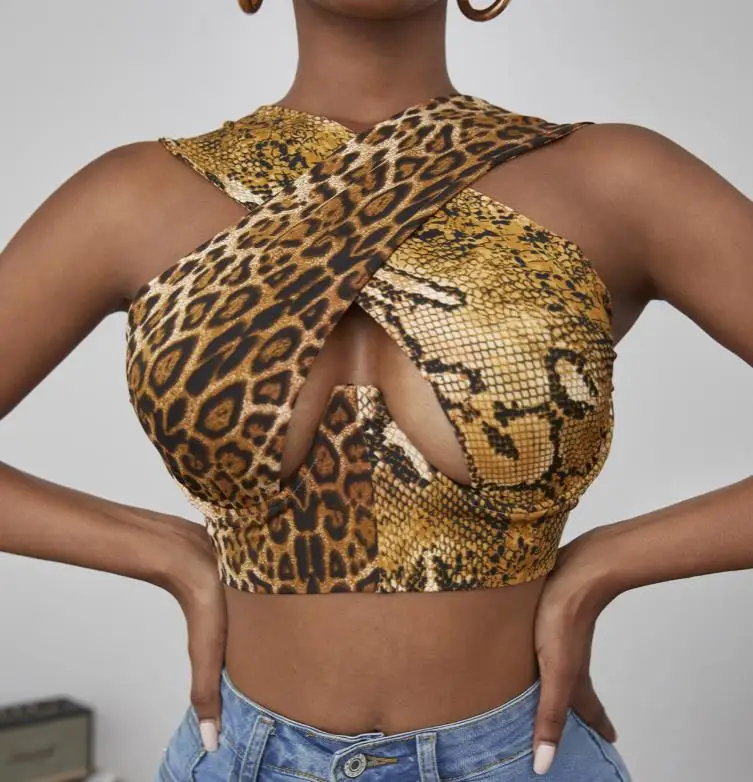 

Женский укороченный топ wsevypo с лямкой через шею, летние сексуальные майки без рукавов с вырезом спереди, новые женские бюстье 2021, топы-трубы