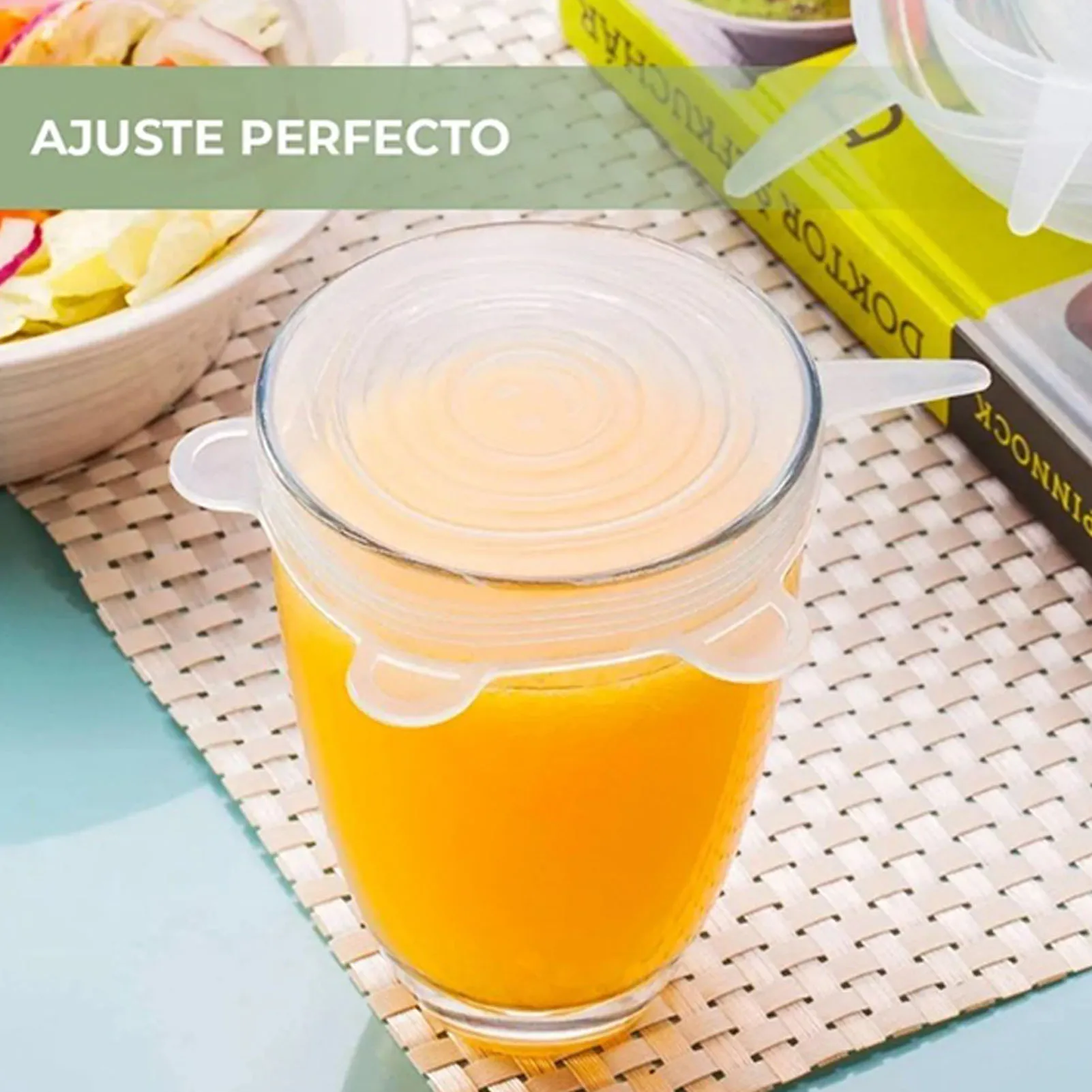 24 шт. Силиконовые эластичные крышки растягивающиеся высокотемпературные