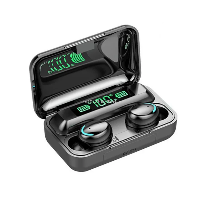 

TWS-стереонаушники F9 с поддержкой Bluetooth 5,1 и зарядным футляром