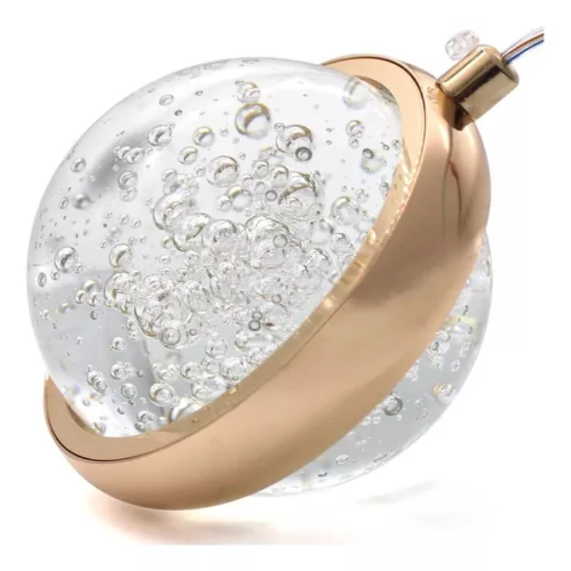 Светильник Подвесной Saturn Crystal Круглая Яркость 8019 Золотой Цвет 110 В/220 В (Бивольт)