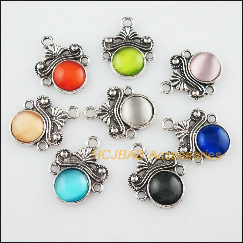 8 шт., подвески в виде цветка кошачий глаз, 18 х23 мм