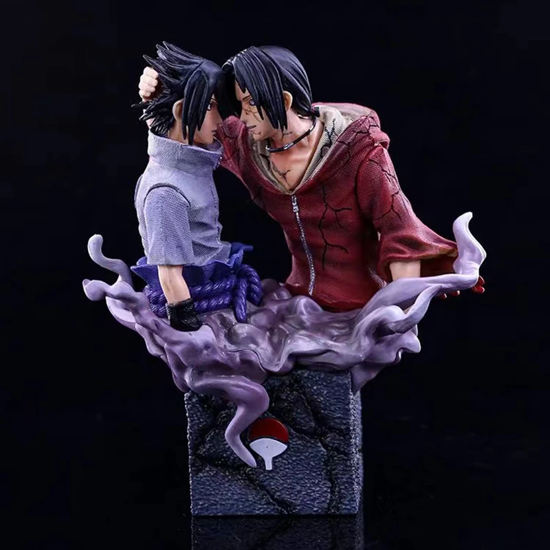 Gk Brotherhood Reconciliation Uchiha Itachi Uchiha Sasuke Action Figure Pvc Collection Model Toys