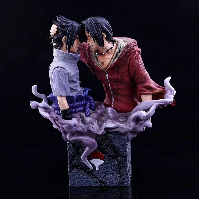 Naruto Shippuden Sasuke ed Itachi abbraccio Action Figure busto PVC 17cm 1
