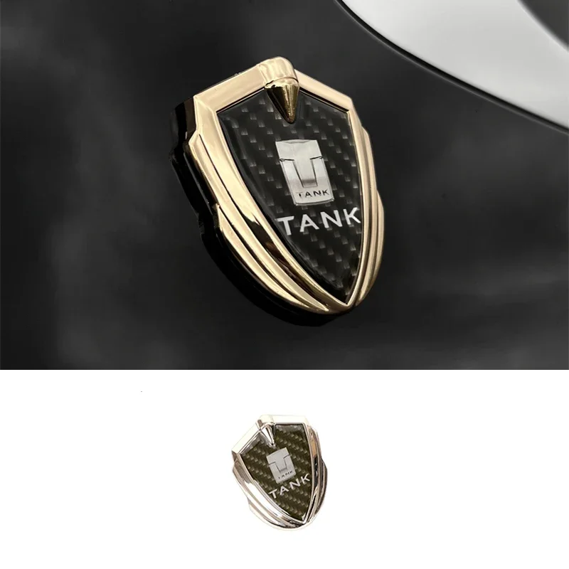 

Для резервуара GWM 500 Great Wall аксессуары 2022 2023 Автомобильный логотип корпус автомобиля наклейка из нержавеющей стали серебряный цвет шампанского черный