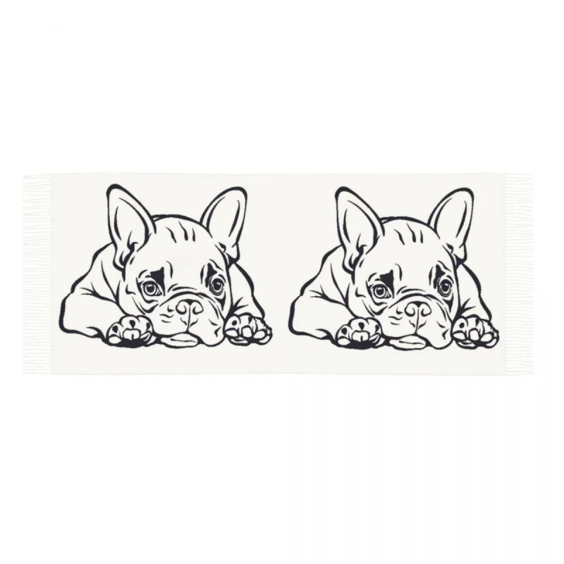 Рисунок 5 - Шарф с принтом французского бульдога