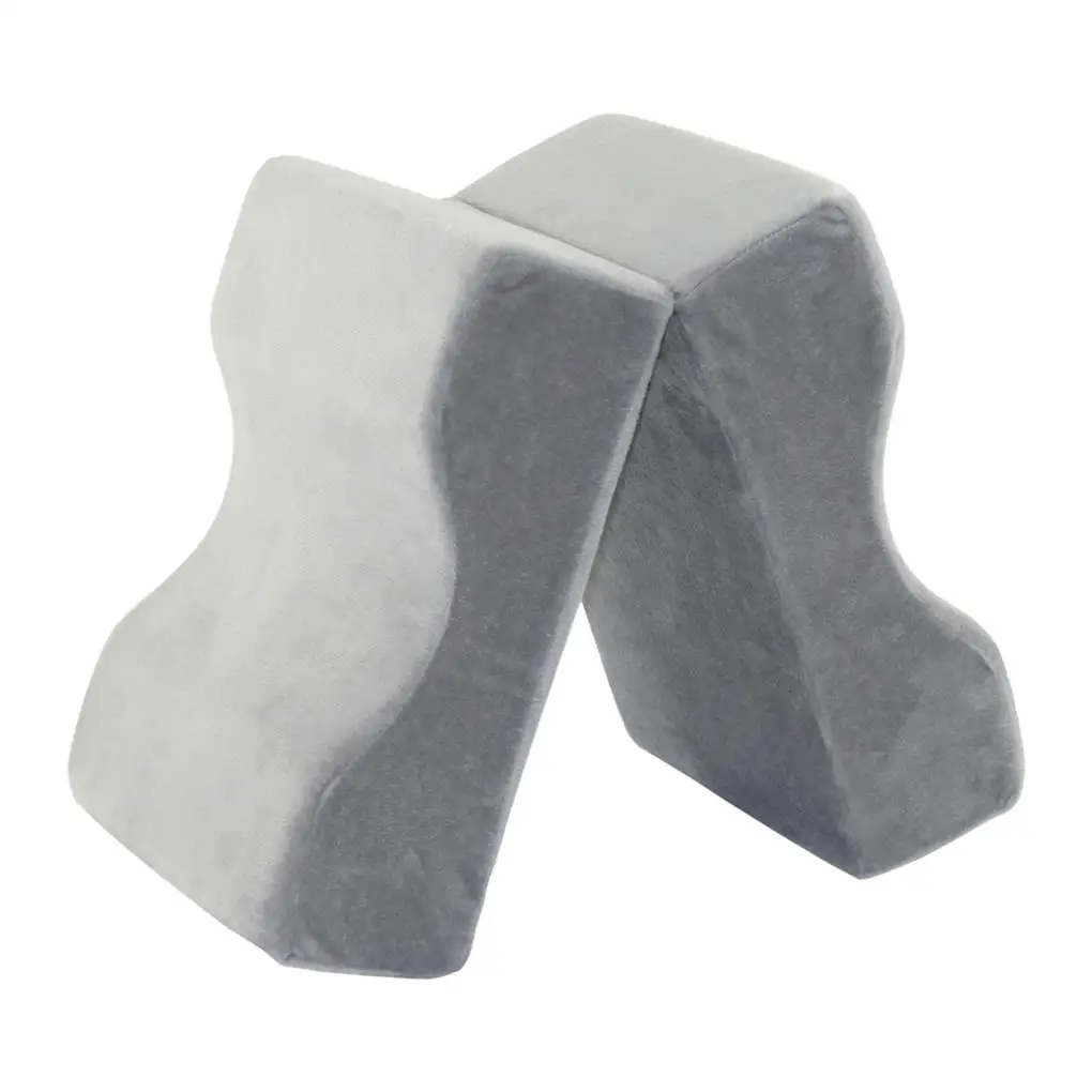 

Memory Foam Knee Pillow Leg Positioner Hip Sciatica Back Pain Relief Cushion(Gray)
