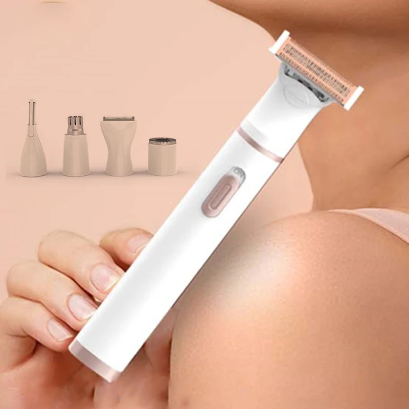 

Electric Women Hair Remover Epilator Lady Shaver Bikini Trimmer for Females Rechargeable Razor Pubic Intimate Areas