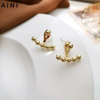 s925 needle women jewelry geometric earrings 2021 new design golden plating hot selling stud earrings for women gifts