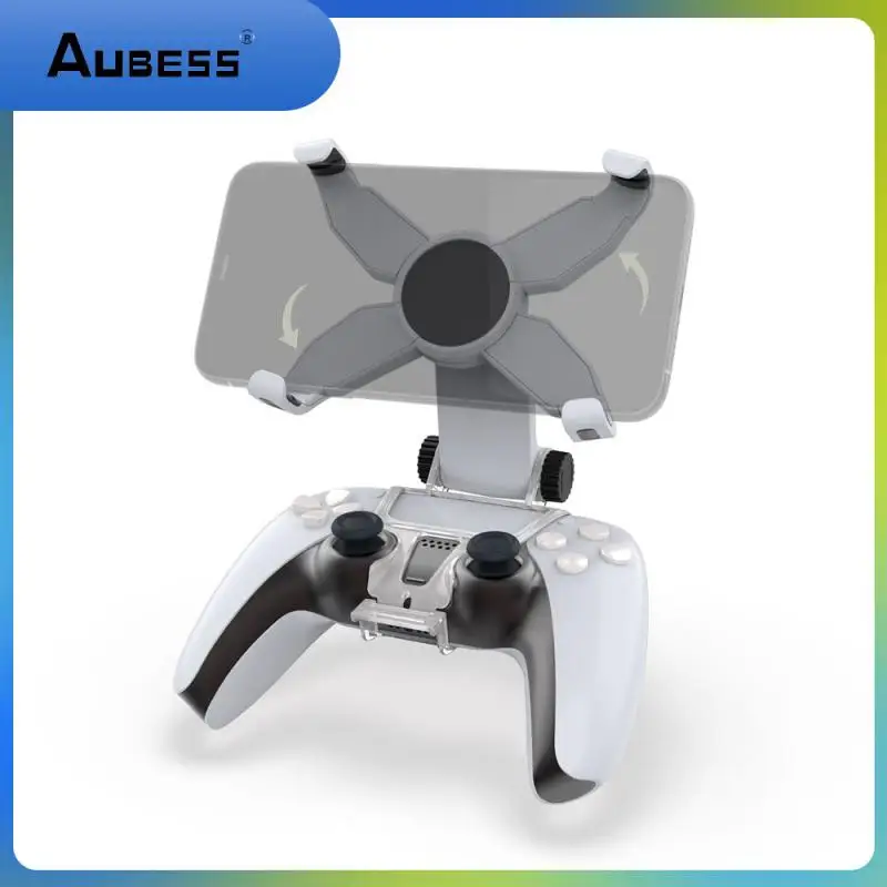 

Pe Material Wireless Gamepad Handle Bracket Compact Retractable Ps5 Handle High Quality Portable Games And Accessories White