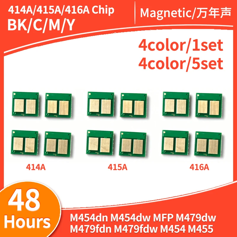 Фото Чип для тонер-картриджей 414A 415A 416A, совместимый с HP Color LaserJet Pro M454dn M454dw MFP M479dw M479fdn M479fdw M454 M455 №1