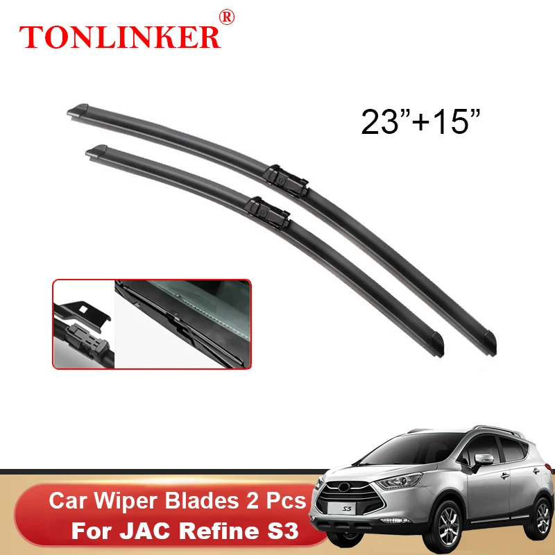 TONLINKER Wiper Blades For JAC Refine S3 2016-2019 2020 2021 2022 Car Accessories Front Windscreen Wiper Blade Brushes Cutter