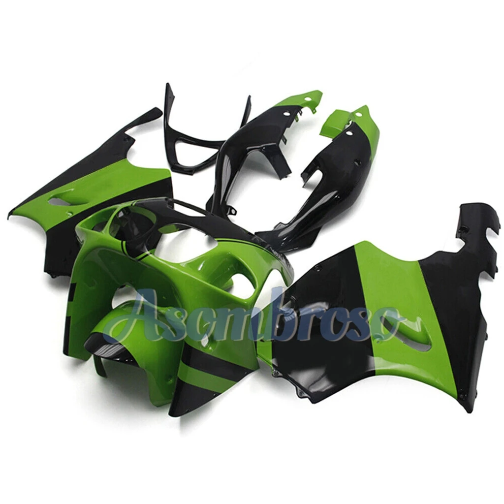 Полный комплект обтекателей для Kawasaki ZX7R 1996 1997 1998 1999 2000 2001 Φ ZX 6R 96-03 ABS зеленый