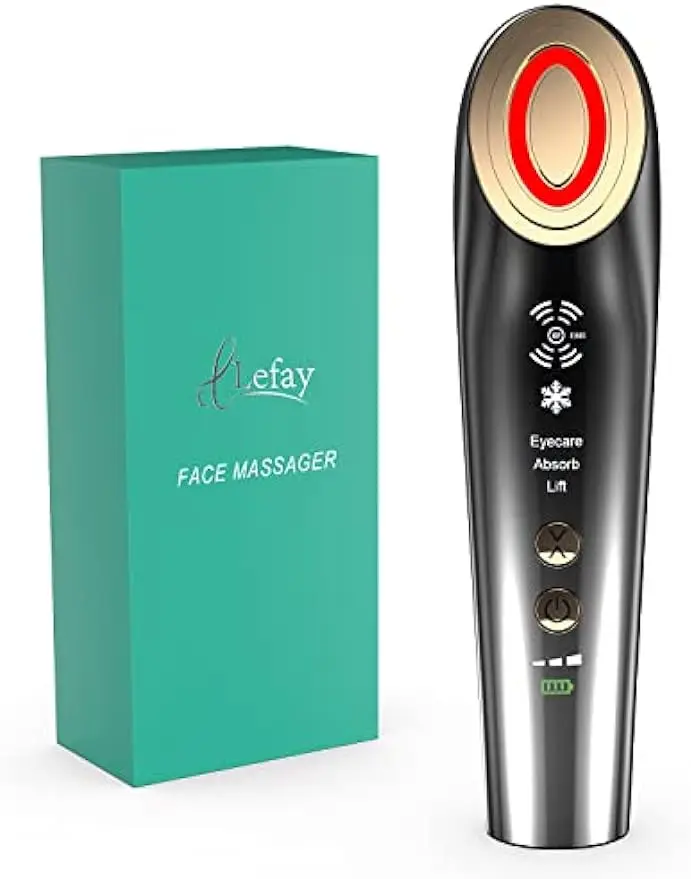 

Facial Massager Device - Multifunction Electric Massage Machine for Skin Care Routine - 4 Massage Modes with Cooling and Heat