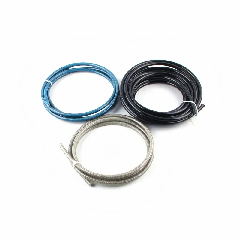 Мотоцикл AN3 5 м/лот плетеный нейлоновый тормозной шланг из нержавеющей стали