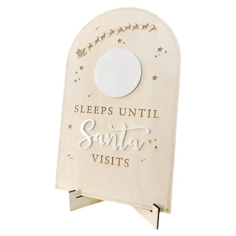 Деревянный адвент-календарь настольный орнамент календарь обратного отсчета