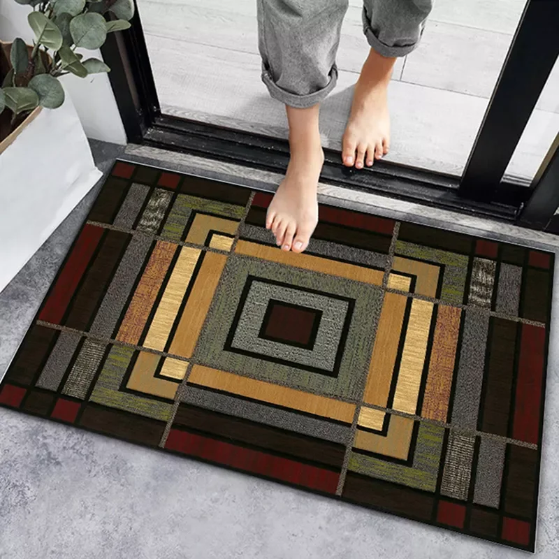 

Geometric Carpet Entrance Door mat Living Room Anti-slip Carpet Absorbent Bath Mat Kitchen Rug Welcome Mats For Front Door style