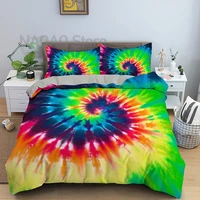 tie dye bedding rainbow tie dyed duvet cover set kids girls bedding sets queen home textiles 23pcs comforter cover