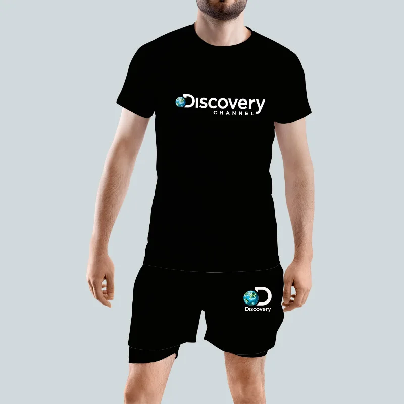 

Discovery Summer Men's suit Sports shorts suit Breathable pants fitness competition training basketball T-shirt Shorts Sets