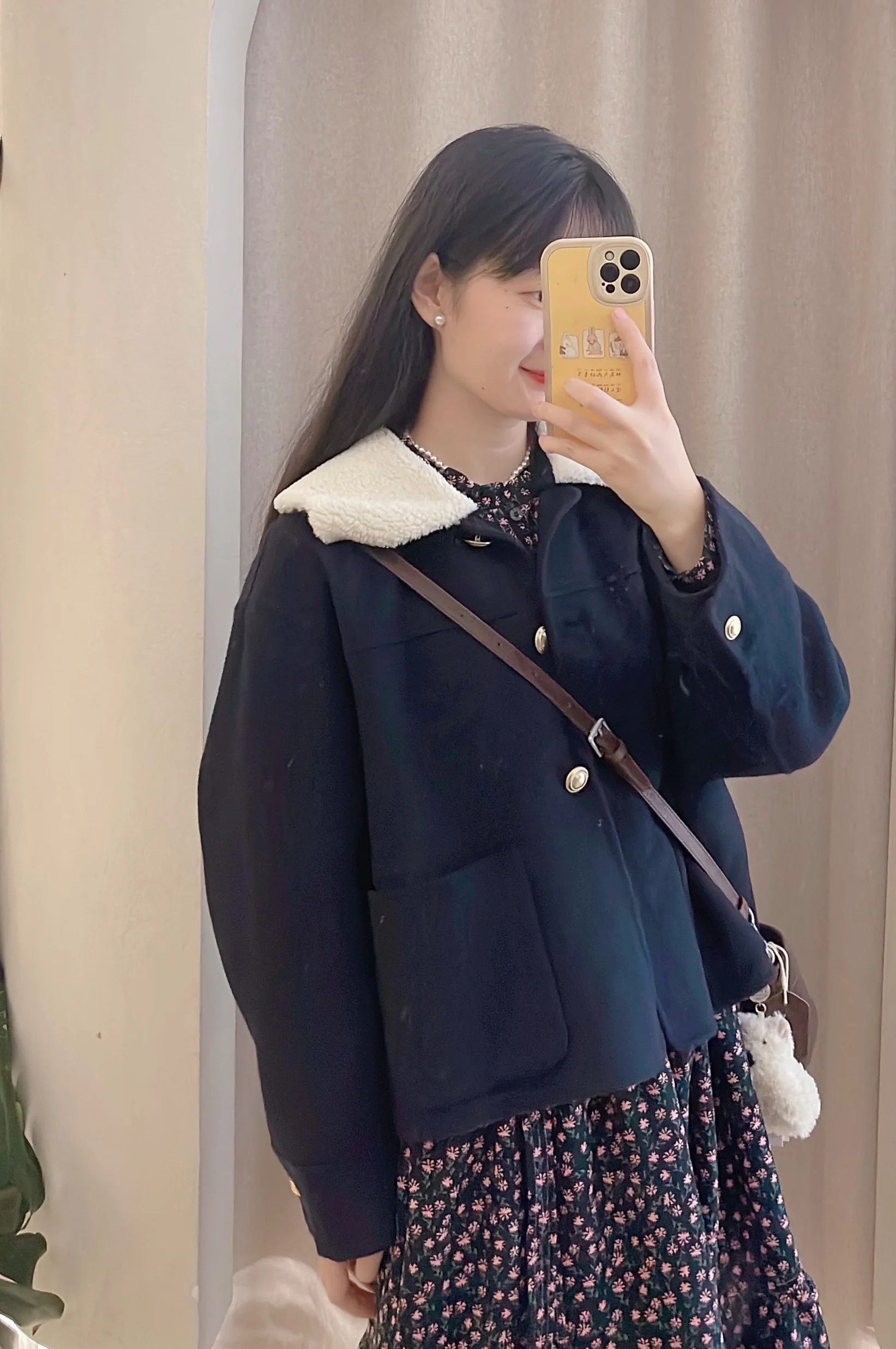 ЮМ в наличии Non-F Товары! Остров Южной Кореи домашняя шерстяная куртка с