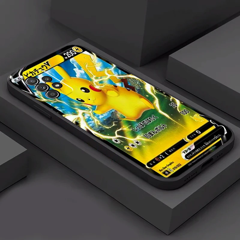 

Pokémon Flash Card Phone Cases For Samsung Galaxy A21S A31 A72 A52 A71 A51 5G A42 5G A20 A21 A22 4G A22 5G A20 A32 5G A11
