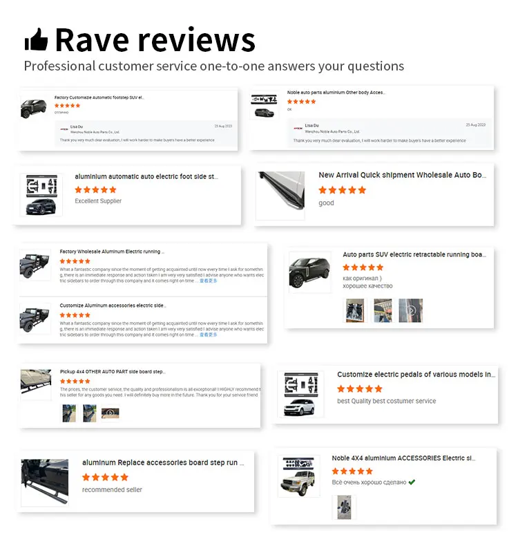 Заводская электрическая боковая ступенька из алюминиевого сплава с защитой от