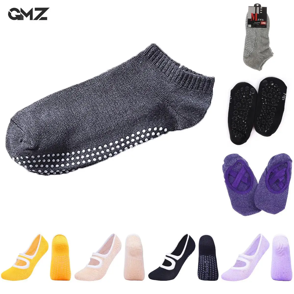 

Yoga Non Slip Socks Foot Ankle Protective Socks Men Women Running Fitness Socks Gym Sport