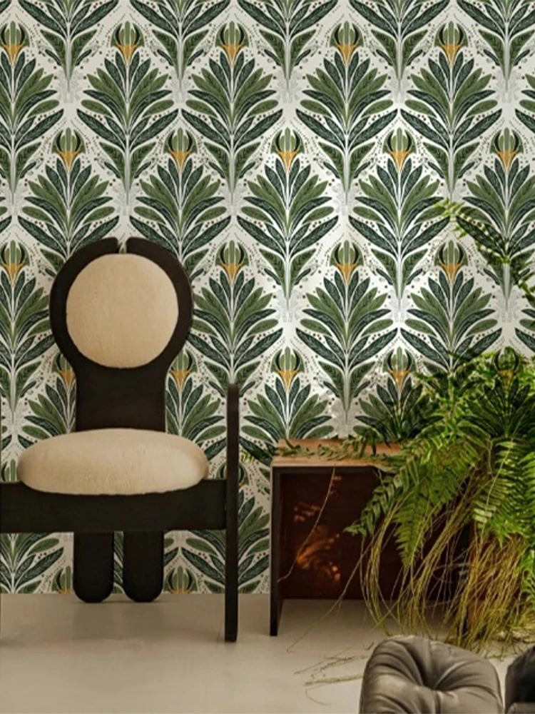 Ретро обои для ТВ-фона зеленая трава посадка цветов плотные наклейки натуральные