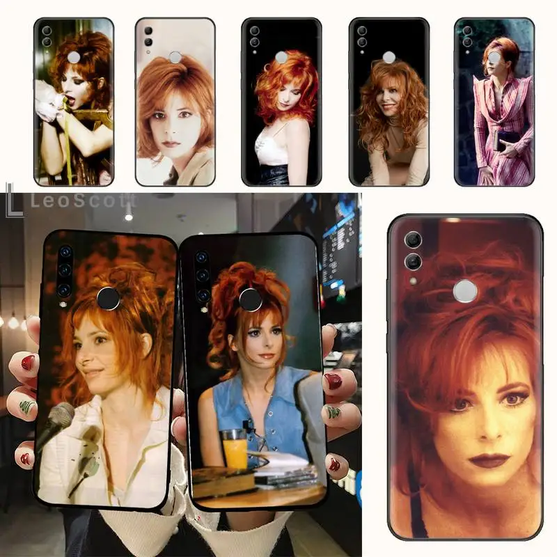 

Mylene Farmer singer Phone Case For Huawei honor Mate 10 20 30 40 i 9 8 pro x Lite P smart 2019 Y5 2018 nova 5t