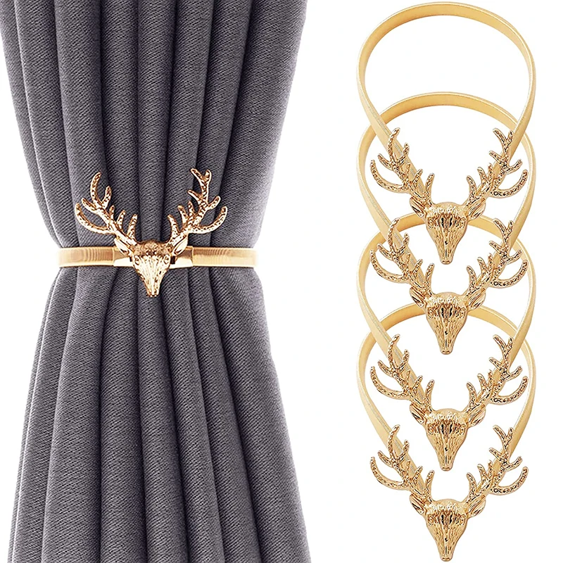 Золотистые и серебристые зажимы для штор s-образные держатели в форме пера