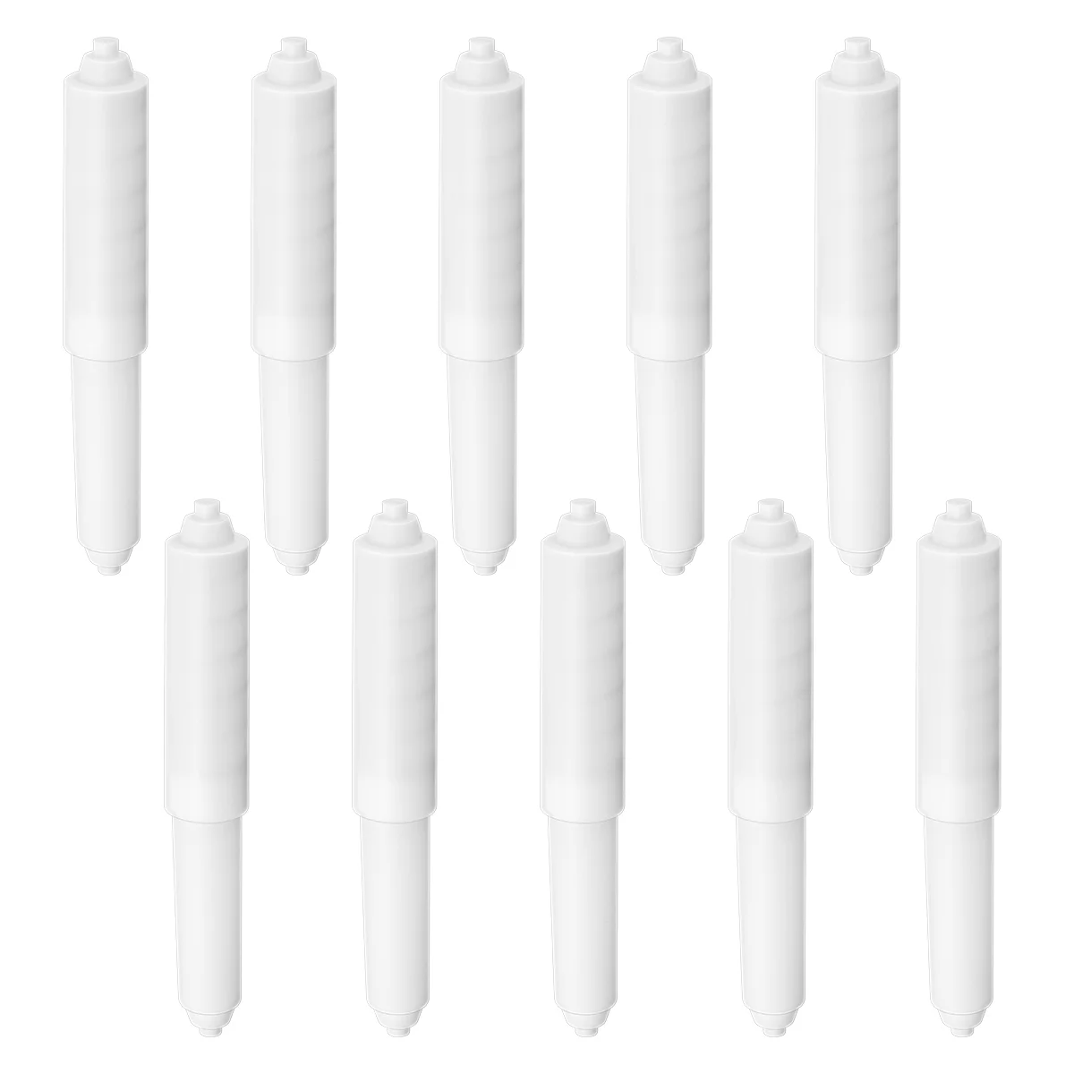 

BESTOMZ 10PCS Toilet Paper Roller Fit-All Style Plastic Spring Loaded White Toilet Paper Roller Bathroom Paper Holder
