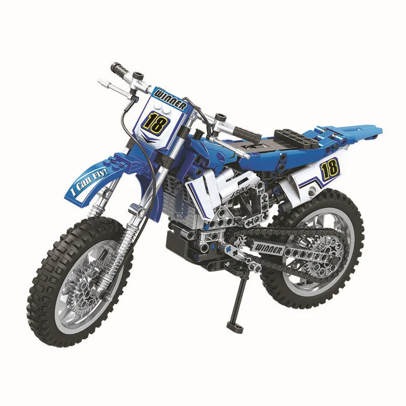 

Winner 7045 High-tech 474PCS Scrambling Motorcycle Building Blocks Bricks Assembly Mountain Motorbike Model Kits Christmas Gifts