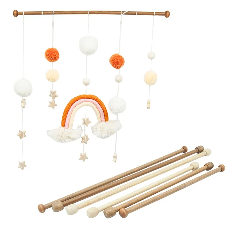 

4Pcs Tapestry Hanging Poles Tapestry Rods Bamboo Hanging Picture Holder Photos Maps Portraits Scrolls Accessory Wall Hanger Rods