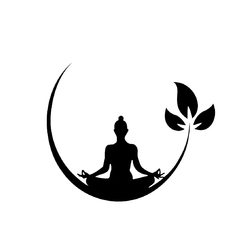 

Creative Car Sticker Fashion Yoga Fitness Decor KK Vinyl Sunscreen Waterproof Decoration 12cmX10cm