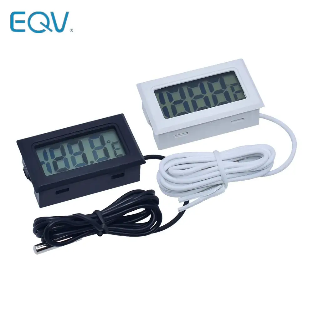 

Mini LCD Digital Thermometer Hygrometer Temperature Indoor Convenient Temperature Sensor Humidity Meter Gauge Instruments Cable