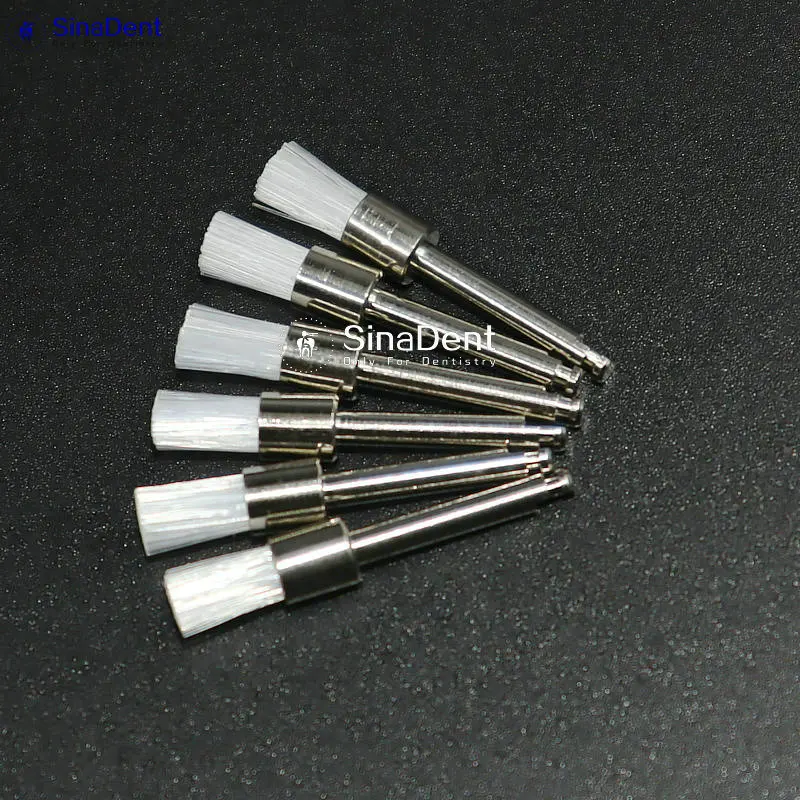 

50Pcs Dental Colorful Flat Polishing Brushes Dental Prophy Brushes Nylon for Low Speed Handpiece Dental Disposable Consumables