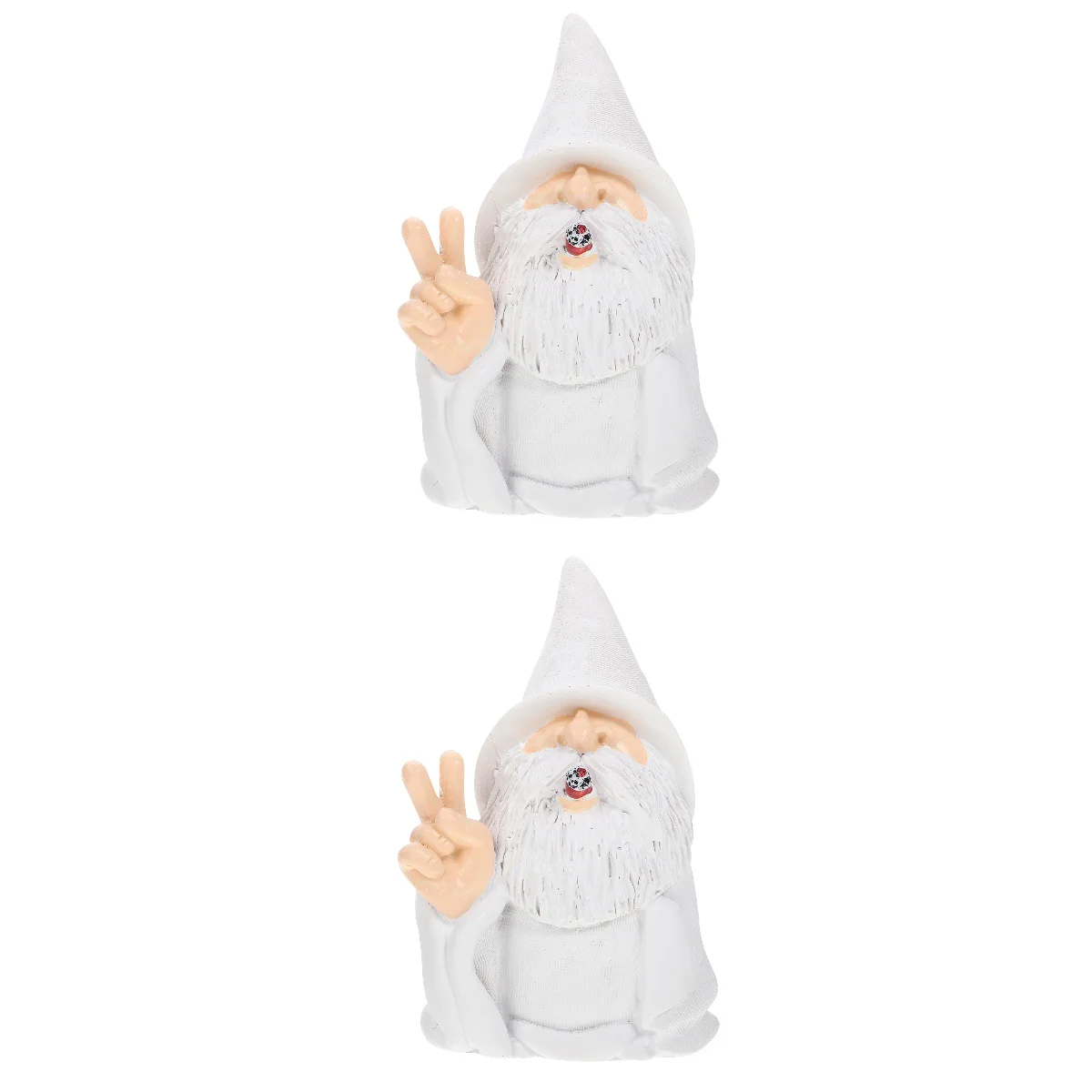 

Gnome Statue Sculpture Garden Dwarf Guest Resin Greeter Lawn Ornament White Porch Front Christmas Sign Crafts Patio Elf Fig