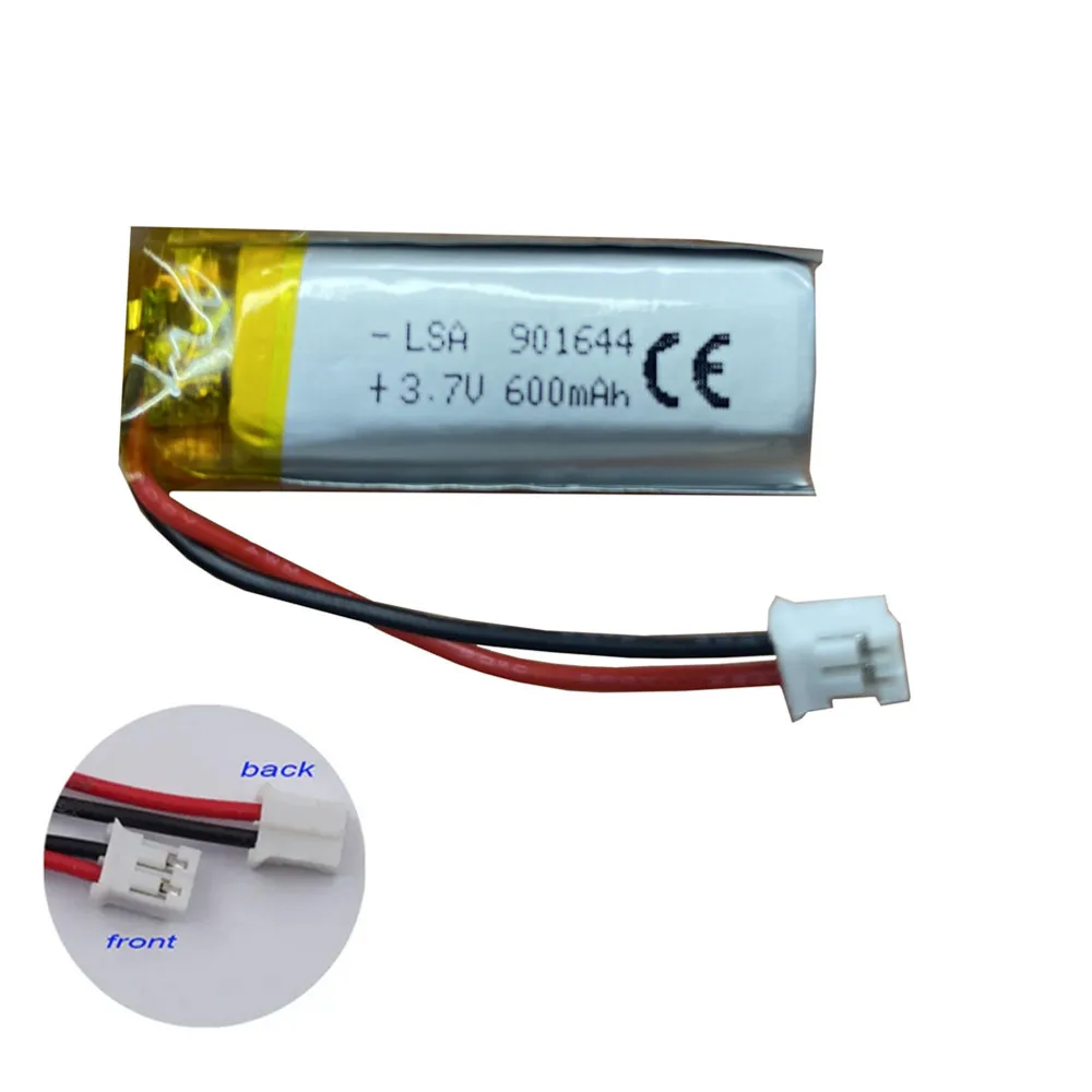1-10 шт. 901644 600 мАч 3,7 В с JST 2,0 мм полимерная литиевая батарея для Mp3 MP4 GPS электронная книга ручка для записи Bluetooth гарнитура динамик (art.: 3920ced3c684b) - 3920ced3c684b